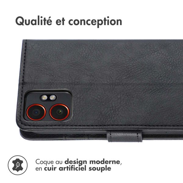 imoshion Étui de télephone portefeuille de luxe Samsung Galaxy Xcover 7 Pro - Noir