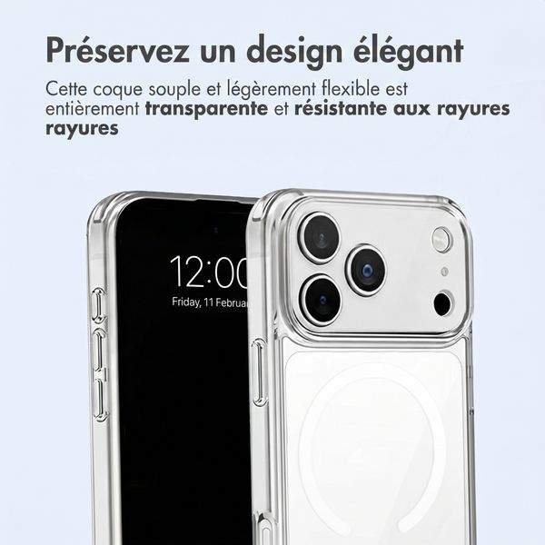 imoshion Coque arrière de protection avec MagSafe Apple iPhone 18 Pro / 17 Pro - Transparent
