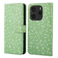 imoshion Étui de télephone portefeuille Design Xiaomi Redmi Note 14 (4G) - Green Flowers