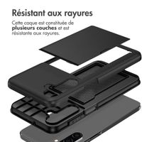 imoshion Coque arrière avec porte-cartes Samsung Galaxy A18 (4G) - Noir