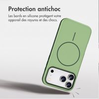 imoshion Coque arrière Color avec Thin MagSafe Ring Apple iPhone 17 Pro - Vert foncé