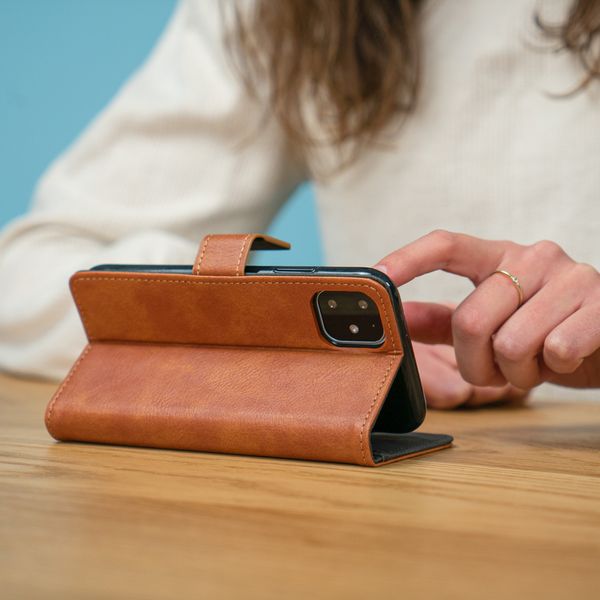 imoshion Étui de télephone portefeuille de luxe Apple iPhone Xr - Marron