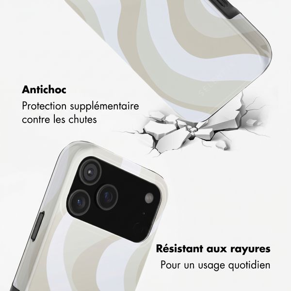 Selencia Coque arrière Vivid avec MagSafe Apple iPhone 18 Pro Max / 17 Pro Max - Desert Waves Beige