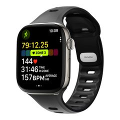 Nomad Bracelet Tempo en silicone Apple Watch | 38/40/41/42 mm - Black