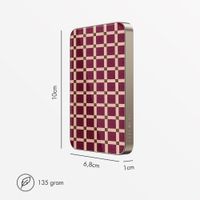 Selencia Powerbank Vivid 5 000 mAh - MagSafe et Qi - Desert Gold / Check This Burgundy