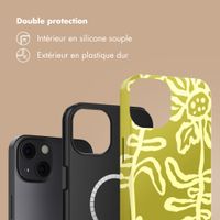 Selencia Coque arrière Vivid avec MagSafe Apple iPhone 13 - Chalky Bloom