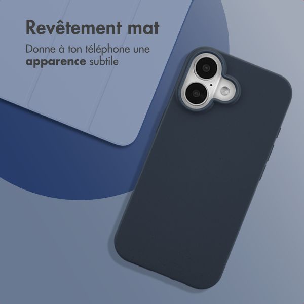 imoshion Coque Couleur Apple iPhone 16 - Bleu foncé