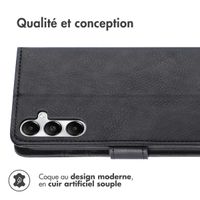 imoshion Étui de télephone portefeuille de luxe Samsung Galaxy S25 / S24 - Noir