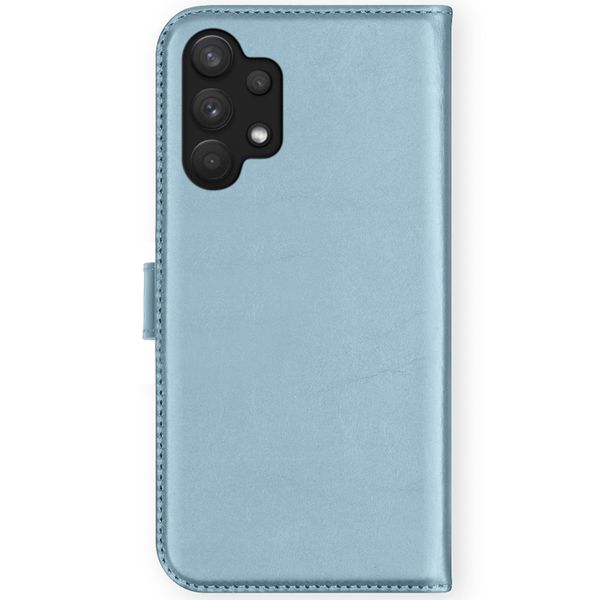 Selencia Étui portefeuille en cuir véritable Samsung Galaxy A32 (5G) - Air Blue