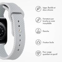 imoshion Bracelet tressé en silicone Apple Watch | 44/45/46/49 mm - Gris