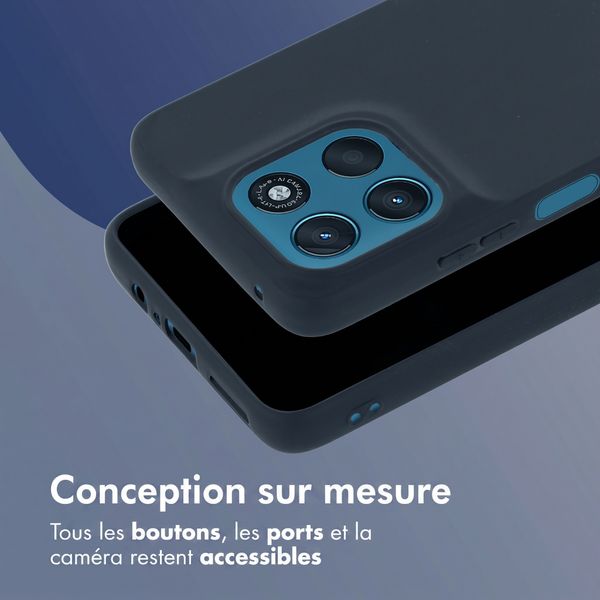 imoshion Coque Couleur Motorola Moto G57 Power - Bleu foncé