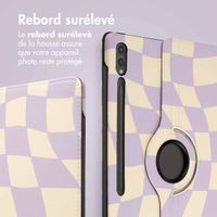 imoshion Coque Design rotatif à 360° Samsung Galaxy Tab S10 Ultra / Tab S9 Ultra - Dancing Cubes