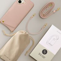 Selencia Coque de télephone Nova avec cordon et porte-cartes Apple iPhone 16 - Dusty Rose