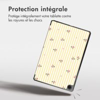 imoshion Coque tablette Design Trifold Samsung Galaxy Tab A11 Plus / A9 Plus - Garden Stripes