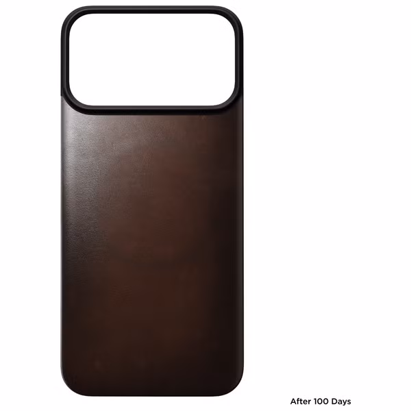 Nomad Magnetic Leather Backside Apple iPhone 18 Pro Max - Rustic Brown