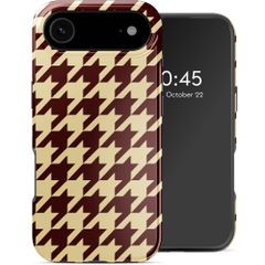 Selencia Coque arrière Vivid avec MagSafe Apple iPhone Air - Pied-de-Poule