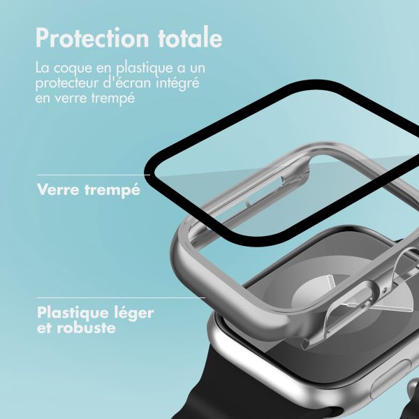 imoshion Coque rigide brillante à couverture complète Apple Watch 4 / 5 / 6 / SE - 40 mm - Argent