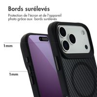 imoshion Rugged Hybrid Carbon Case avec MagSafe Apple iPhone 17 Pro Max - Noir