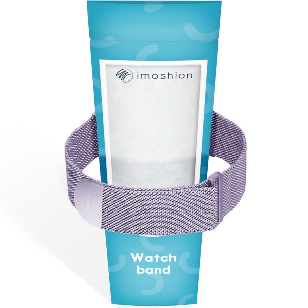 imoshion Bracelet magnétique milanais Apple Watch | 44/45/46/49 mm - Taille M - Violet