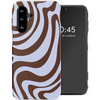 Selencia Coque arrière Vivid Samsung Galaxy A17 (5G) / (4G) - Dream Swirl Chocolate