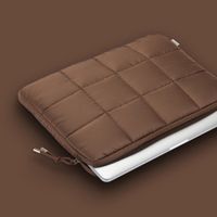 Selencia Pochette ordinateur Puffy 13-14 pouces - Mocha Brown