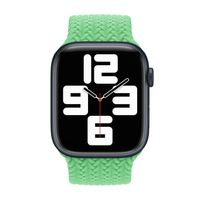 Apple Bracelet Solo tressé Apple Watch | 38/40/41/42 mm - Taille 4 - Bright Green