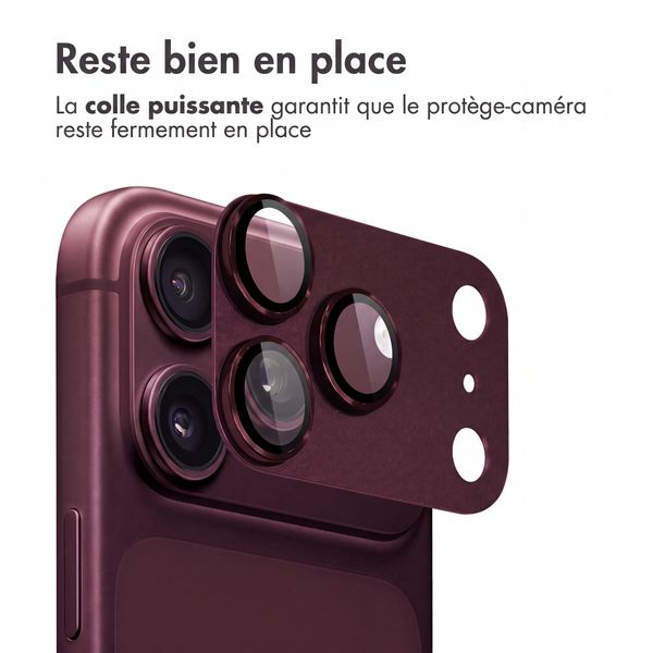 imoshion Protection caméra en verre lot de 2 Apple iPhone 18 Pro / 17 Pro - Plum