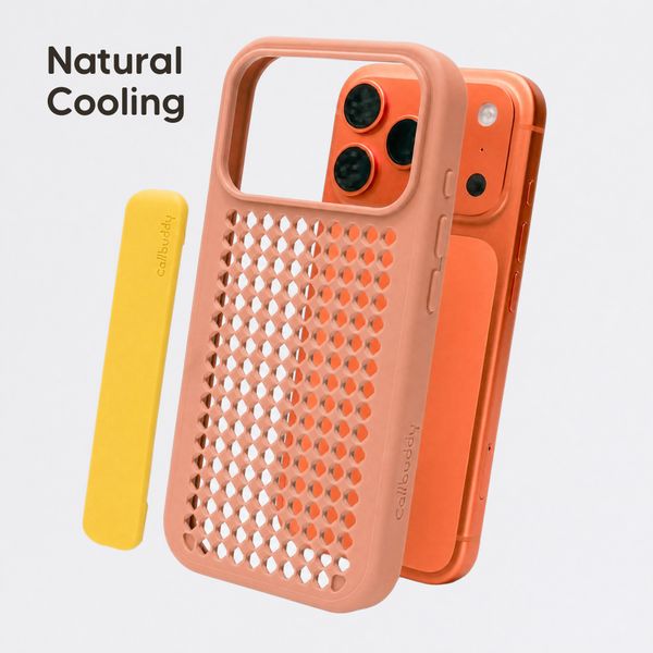 Callbuddy Coque avec strap Apple iPhone 17 Pro - Coral Pop