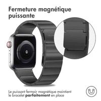 Selencia Bracelet magnétique en acier Apple Watch | 38/40/41/42 mm - Noir