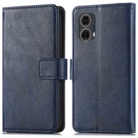imoshion Étui de télephone portefeuille de luxe Motorola Moto G85 - Bleu foncé