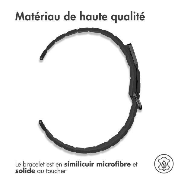 imoshion Bracelet en cuir magnétique Samsung Galaxy Watch 7 40/44 mm - Noir