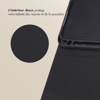 Selencia Coque tablette Sabi avec imprimé léopard Samsung Galaxy Tab A11 Plus - Mocha Brown