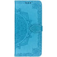 Etui de télephone portefeuille Mandala Samsung Galaxy S10 Plus - Bleu