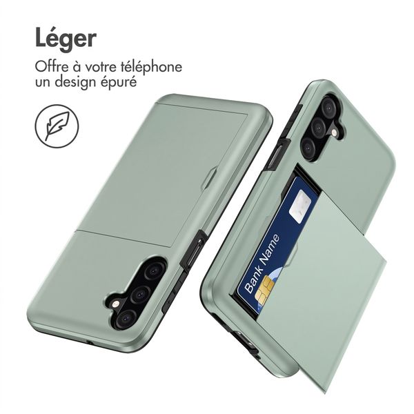 imoshion Coque arrière avec porte-cartes Samsung Galaxy A18 (4G) - Vert foncé