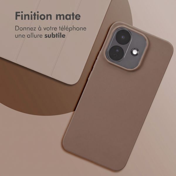 imoshion Coque Couleur Xiaomi Redmi Note 17 Pro - Marron