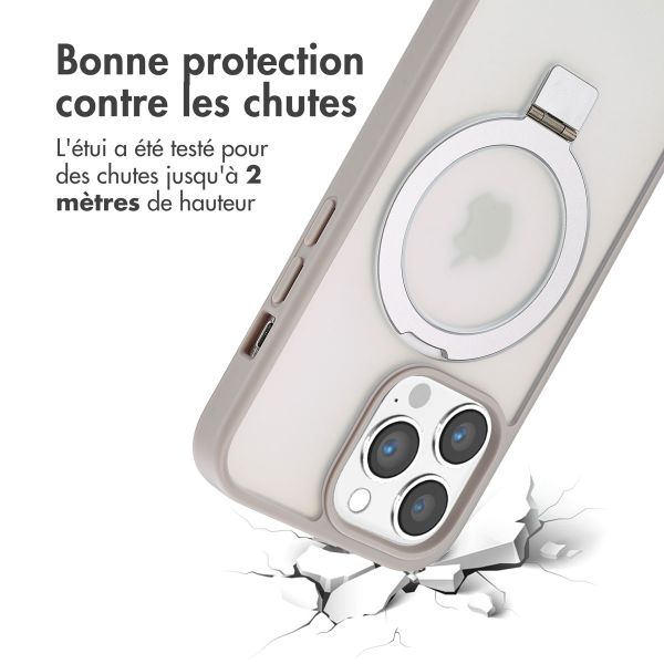 Accezz Coque Ring Stand avec MagSafe Apple iPhone 13 Pro Max - Gris