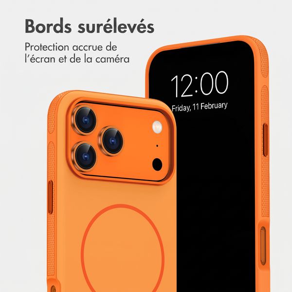 imoshion Coque arrière Color avec Thin MagSafe Ring Apple iPhone 17 Pro Max - Orange