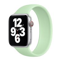 Apple Bracelet Boucle unique en Silicone Apple Watch | 38/40/41/42 mm - Taille 6 - Pistachio