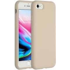 Accezz Coque Liquid Silicone Apple iPhone SE (2022 / 2020) / 8 / 7 - Stone