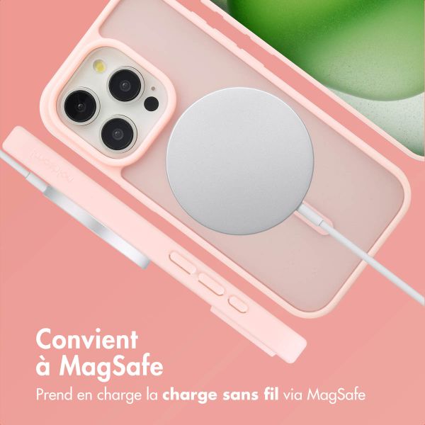 imoshion Coque Color Guard avec MagSafe Apple iPhone 15 Pro - Rose clair