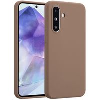 Accezz Coque Liquid Silicone Samsung Galaxy A36 / A56 - Marron clair