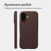 imoshion Coque arrière Texture Apple iPhone 17 - Marron foncé