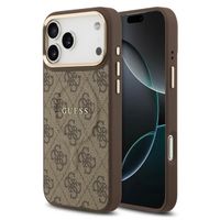Guess Coque MagSafe Classic avec logo 4G Apple iPhone 17 Pro Max - Marron