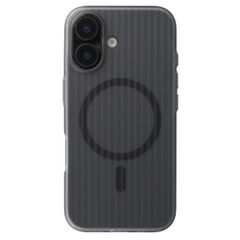 Accezz Coque arrière Lite avec MagSafe | Fluted | Apple iPhone 16 - Gris