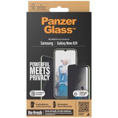 PanzerGlass Protection d'écran Privacy Ultra-Wide Fit Anti-bactérienne avec applicateur Samsung Galaxy A25 (5G)