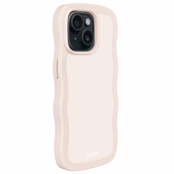 Holdit Coque Wavy Apple iPhone 17e / 16e / 15 / 14 / 13 - Light Beige