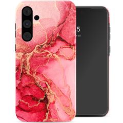 Selencia Coque arrière Vivid Samsung Galaxy A55 - Rosy Marble