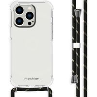 imoshion Coque arrière transparente avec cordon Apple iPhone 14 Pro - Noir & Doré