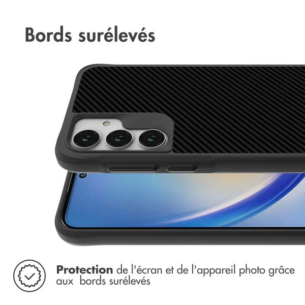 imoshion Rugged Hybrid Carbon Case Samsung Galaxy A35 - Noir