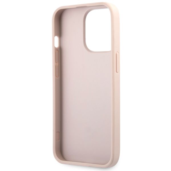 Guess Coque 4G Metal Logo Backcover Apple iPhone 13 Pro - Rose & Or